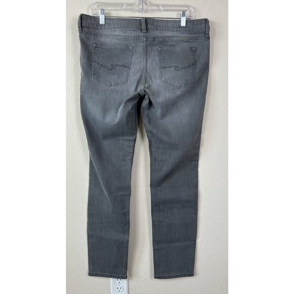 NWT a.n.a Low Rise Skinny Fit Through Hip And Thigh Gray Stretch Jeans 31/12 - Picture 7 of 12